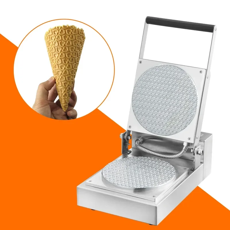 Customized Ice Cream Waffle Bowl Machine Nonstick Electric Waffle Cone Maker with CE