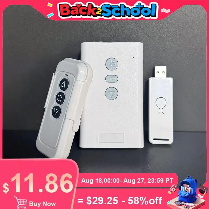 

Remote Control Electric Screen Controller Trigger One click linkage Smart Home Projection Curtain Rising Decline Switch Control