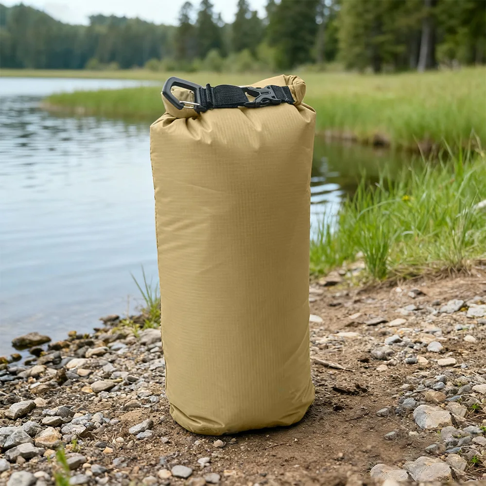 Ultraleichte Wasserdichte Trockentasche mit Rollverschluss Große Kapazität Faltbare Leichtgewichtige Tasche für Canyoning Schwimmen Abenteuer Paddeln – Detail 9