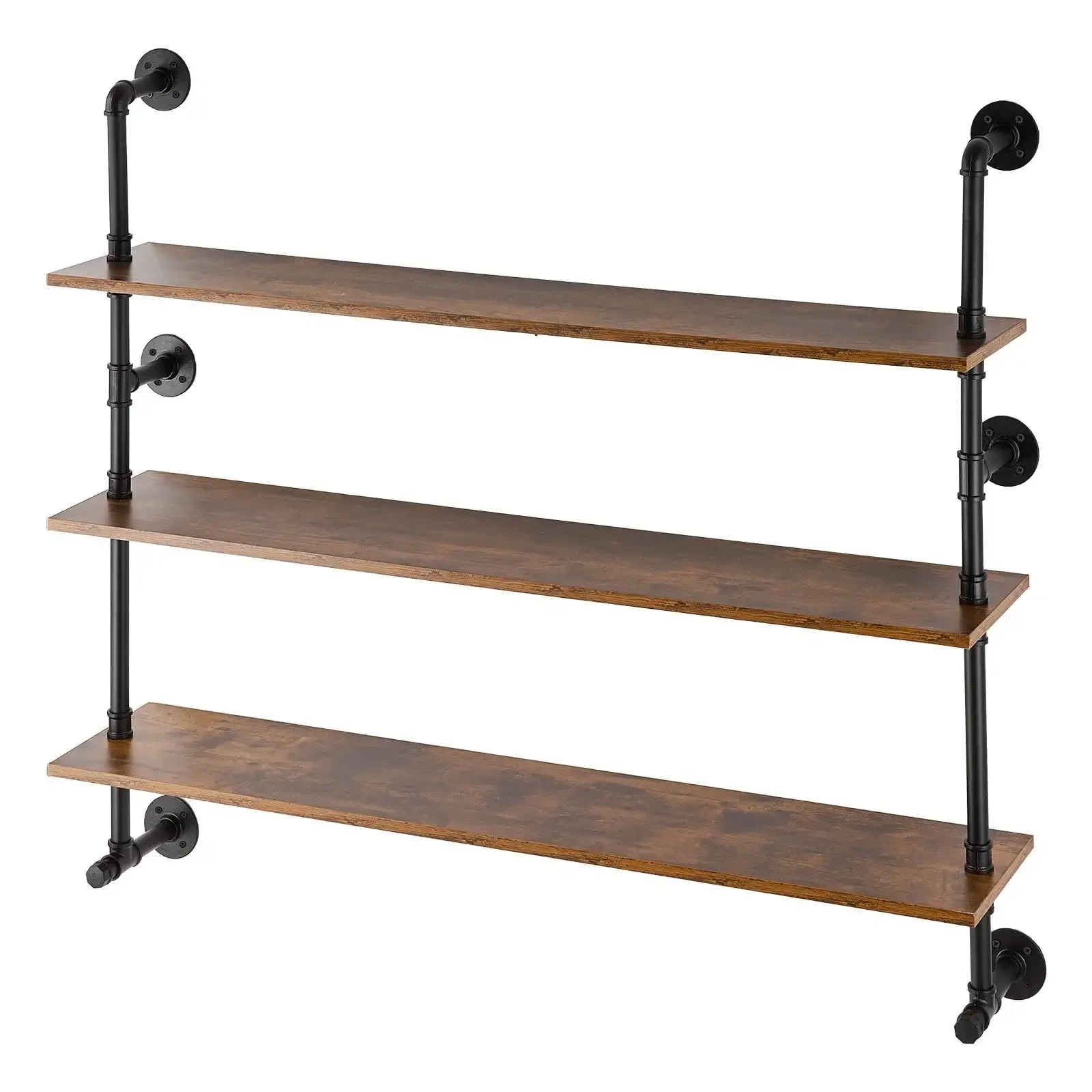 

Industrial Pipe Shelf 3 Tier 48x9.84in Wall-Mount for Kitchen Bedroom
