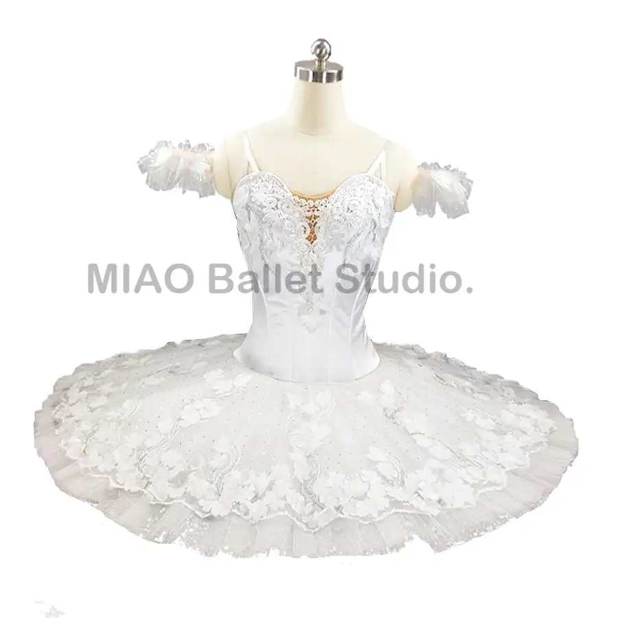 Snow Queen costume for the Nutcracker Adult Professional Ballet Pancake Tutu Costume Classical women performance tutus 006