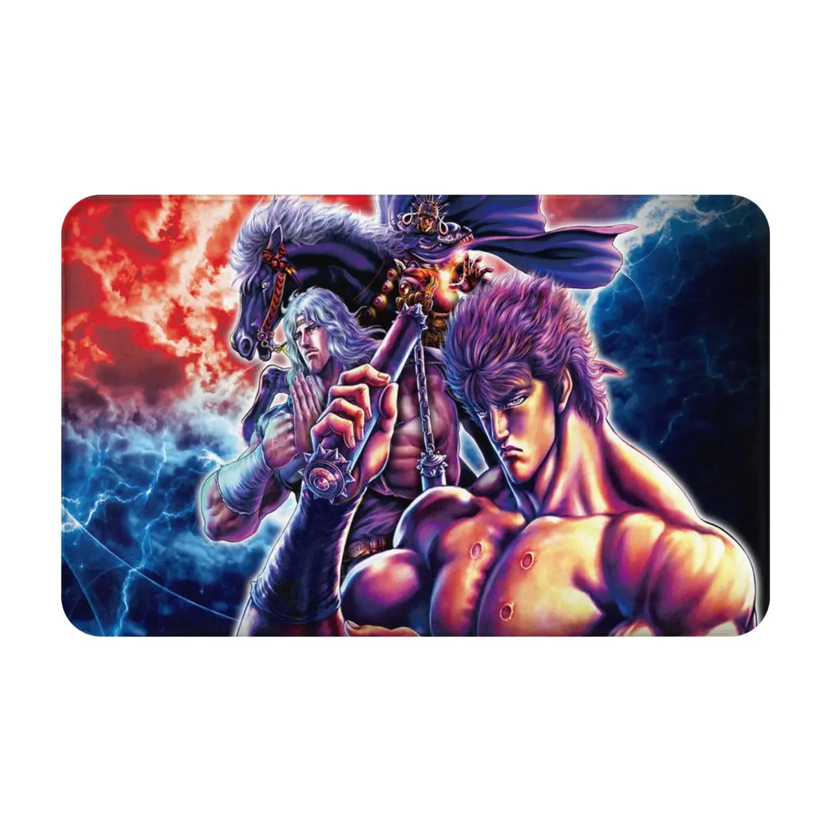 Hokuto No Ken V1 2 Bath Mat Carpet Door Mat 50x80cm Doormat For The Door Decor For Kitchen Rugs Living Room