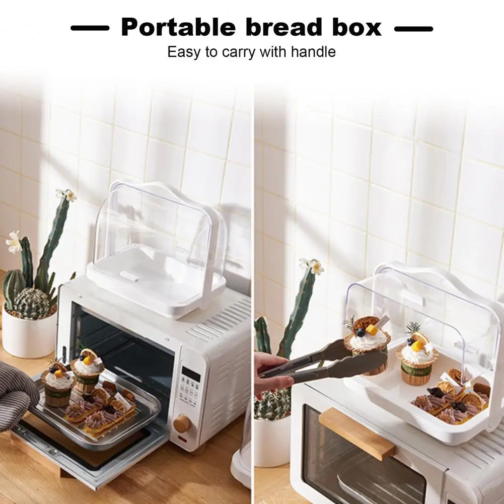 Bread Storage Container Dust-proof Bread Box Dust-proof Moisture-proof Bread Storage Box Portable Easy to Clean for Muffins