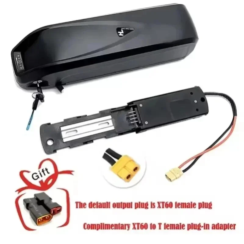 EU-Lager, 7-Tage-Schnelllieferung, Hailong 36V 48V 20Ah Hochleistungs-Entfernbarer Lithium-Akku für Elektrofahrräder, Wasserdichter E-Bike-Akku mit umwandelbarem XT60-T-Stecker-Adapter, Komplettset