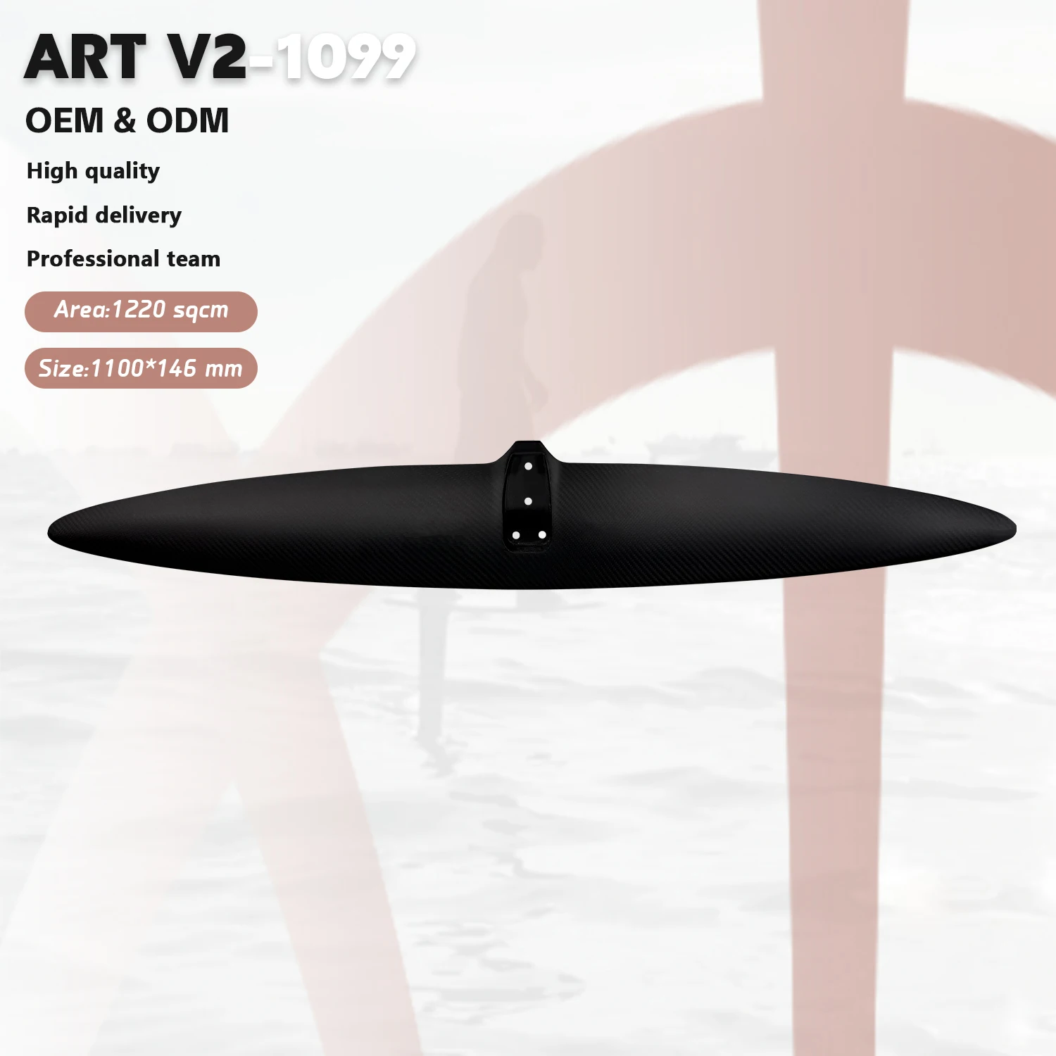 2025 New Art V2 1099 Hydrofoil Front Wing Ideal Downwind And Light Wind Wing Foil Designed For Intermediate To Expert Riders-image