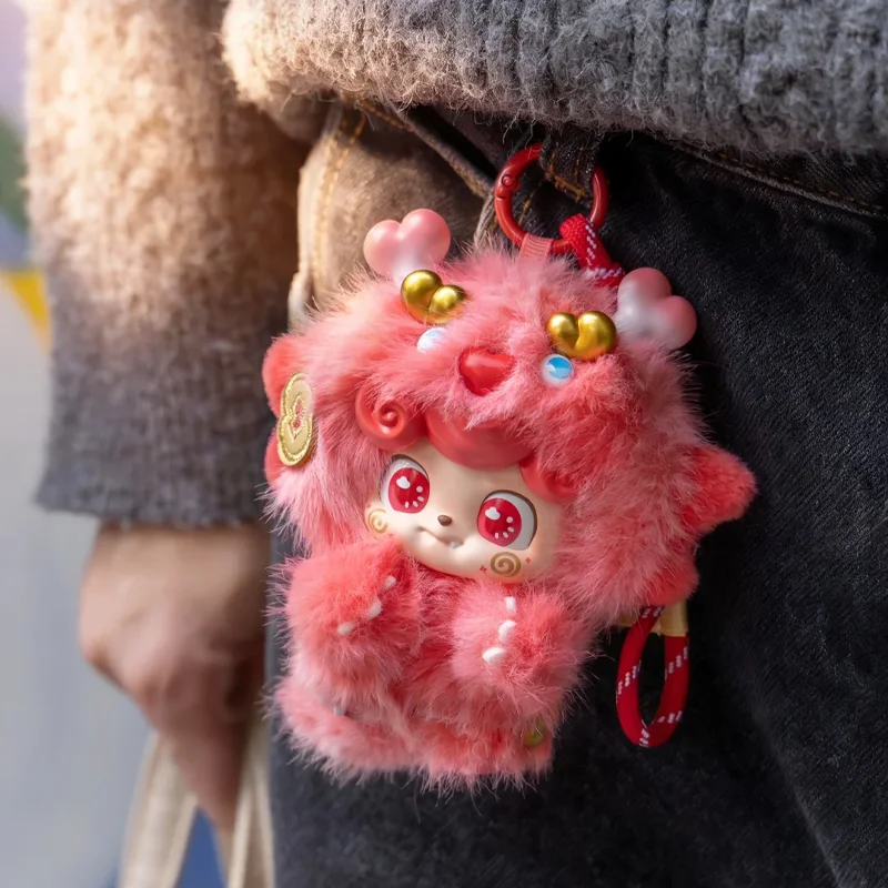

Jotoys Q.Kid Good Fortune Series Pvc Vinyl Plush Blind Box Trendy Toy Cute Doll Desktop Ornament Bag Charm Pendant Surprise Gift