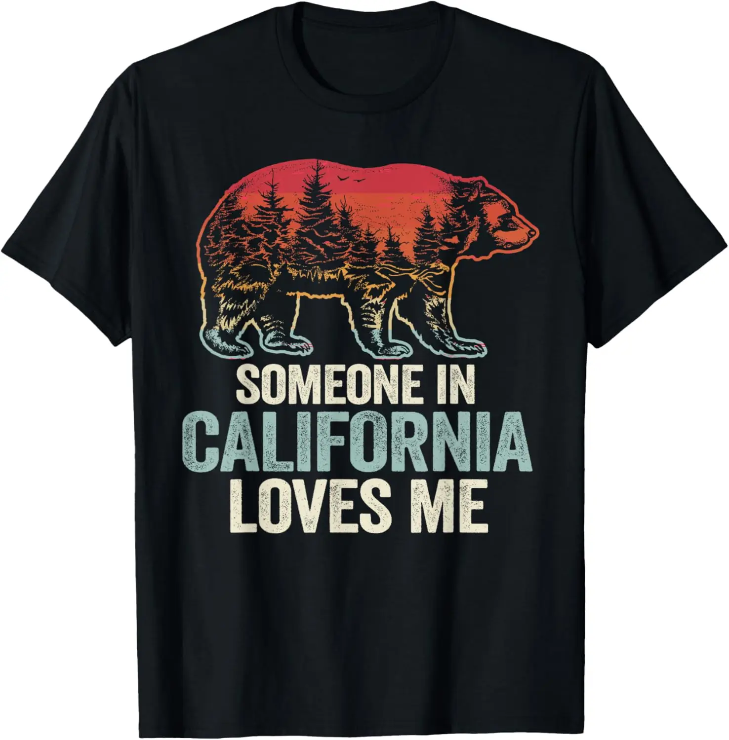 เสื้อยืด Someone In California Loves Me