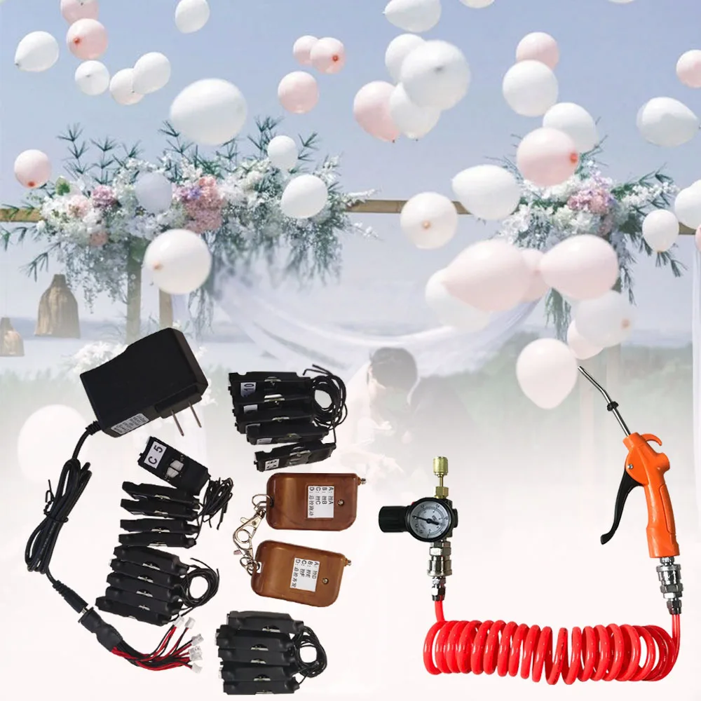 

Набор для запуска воздушных шаров с дистанционным управлением, комплект шаров, редуктор давления гелия низкого давления, инструмент для надувания гелиевыми шарами