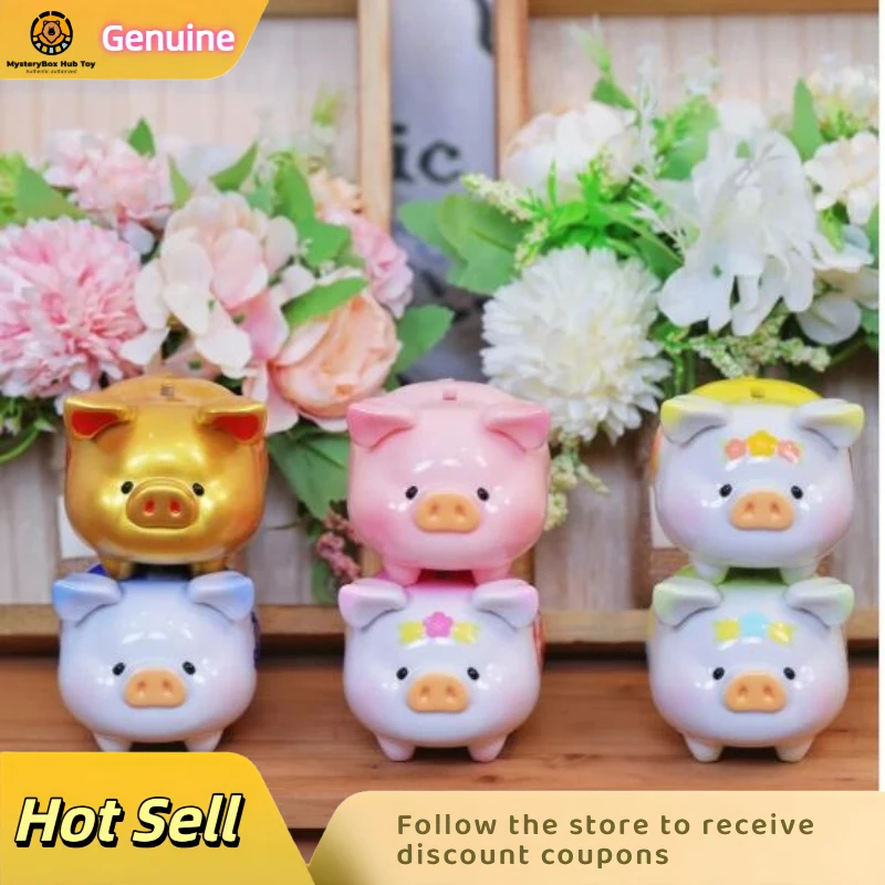 

LuLu The Piggy Lucky Fortune Piggy Series Blind Box Lucky Figure Ornament Drawing Lots Toys Pig Model Cute Girl Gift Collectible