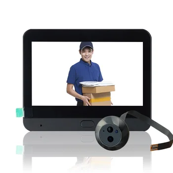 4.3 inch IPS LCD visual home outdoor camera WiFi hidden electronic cat eye peephole night vision 1080P digital door detector 4.3 inch IPS LCD visual home outdoor camera WiFi hidden electronic cat eye peephole night vision 1080P digital door detector