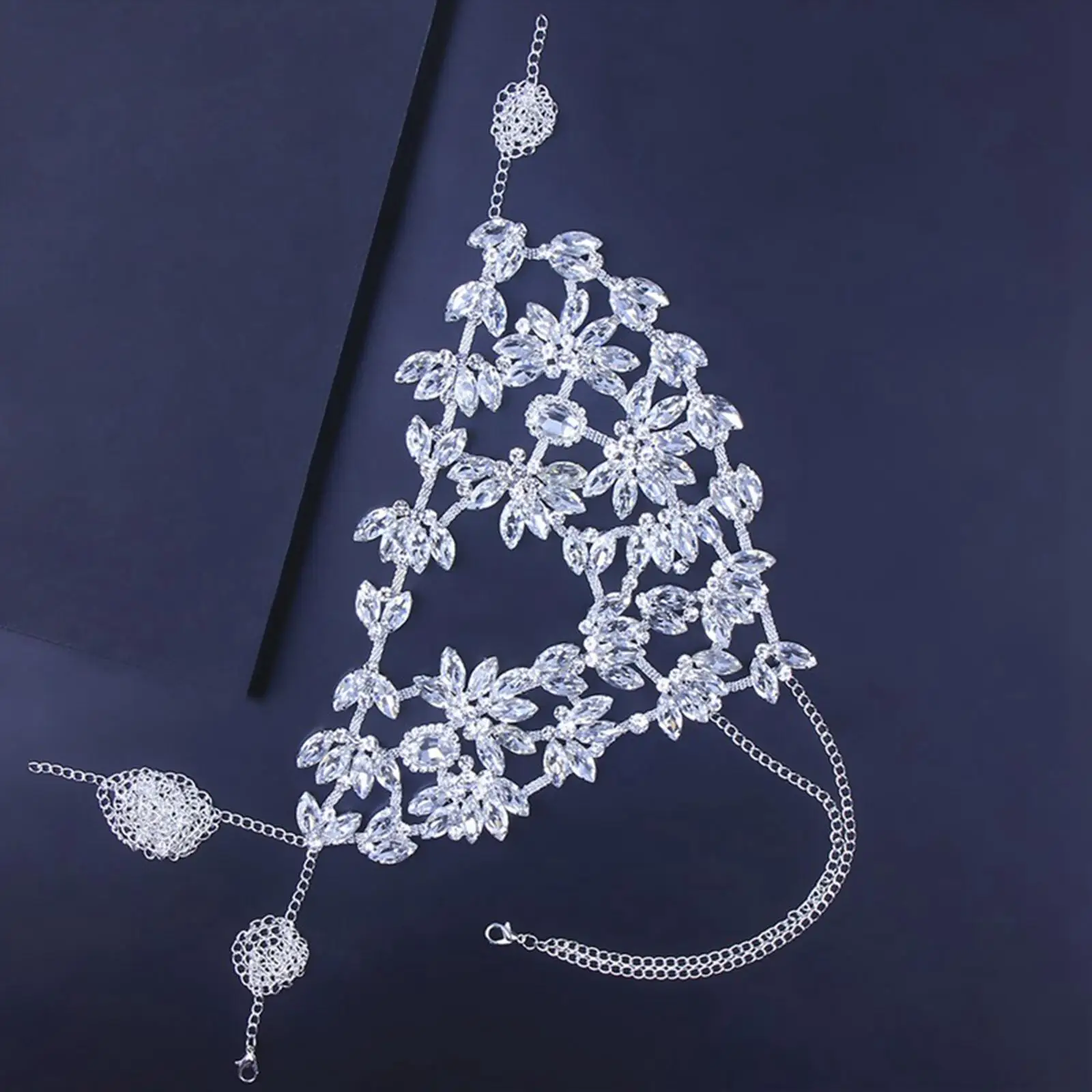 1 Piece Half Killing Stonefan Rhinestone for Dancing Party Women