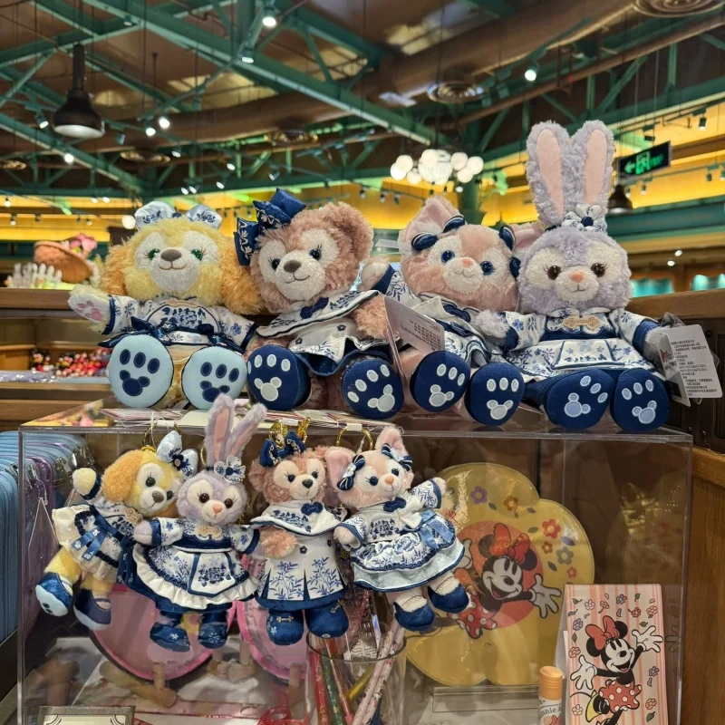 

Серия «Сине-белый фарфор»: плюшевый брелок-игрушка Linabell, Stellalou, Cookieann из Шанхайского Диснейленда, коллекционный подарок для девочек