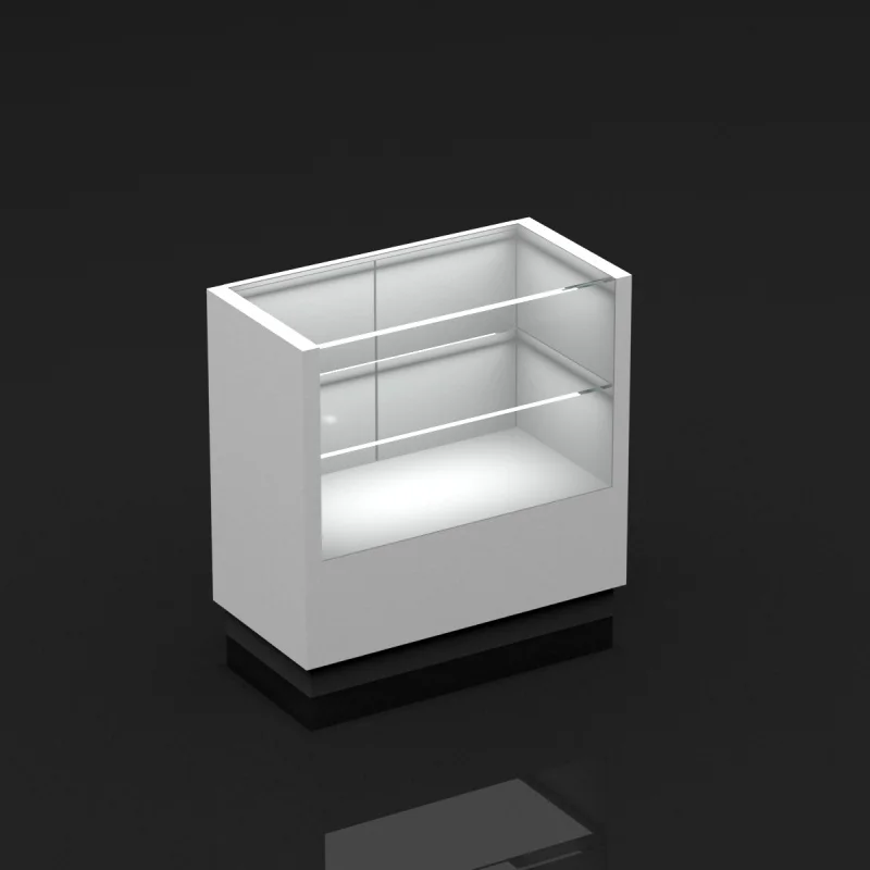 

2025customized.Cheap Mobile Showroom Modern Cell Phone Showcase Phone Display Counter LED Light Mobile Shop Showcase