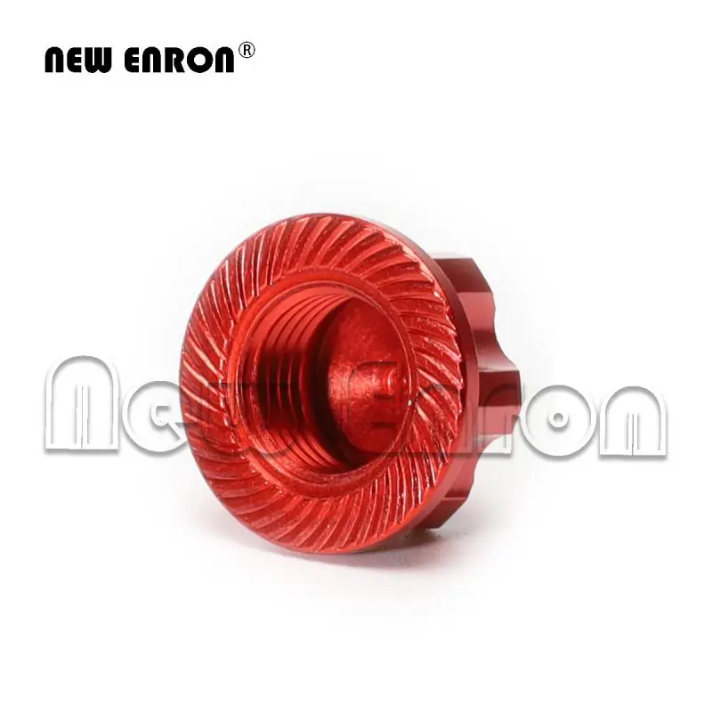 Alomejor Lot de 12 écrous de verrouillage antidérapants de 4 mm pour roue de voiture RC pour Axial SCX10 1/10 (noir