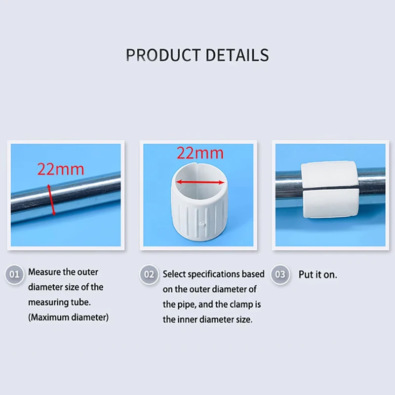 Plastic Furniture Foot Pads Table Leg Covers Chair Pads Anti Slip U-Shaped Pipe Clamps Floor Protection Covers Pipe Caps