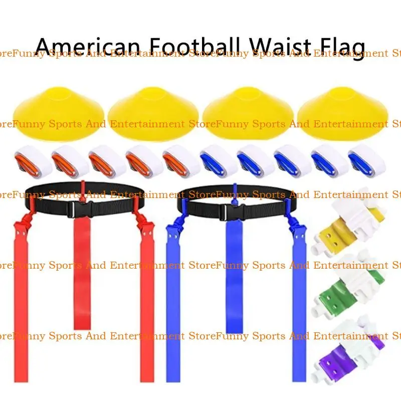 

C4DE Flags Belt Adjustable Soccer Belt Outdoor Football Flags Soccer Flags Belt