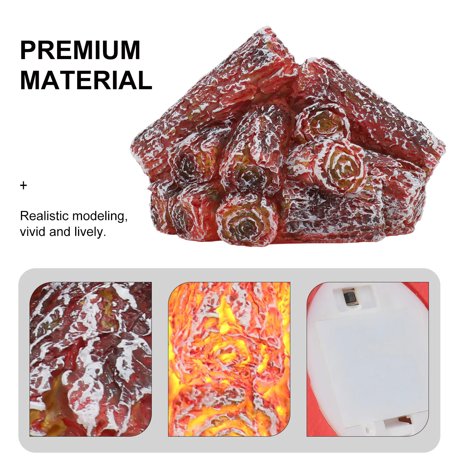 1 قطعة مصباح الفحم محاكاة الإبداعية LED الفحم تصميم ضوء مصباح جو الزخرفية مهرجان عطلة هدية الخفيفة