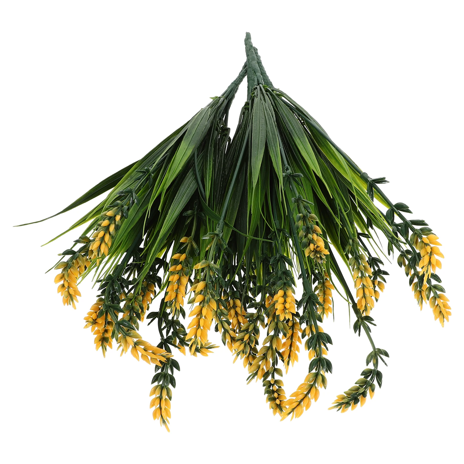 

5 Pcs Artificial Lavender Plants H made FlockedLavender Green Grass Decor Wedding Table Holiday Home nament Fake Bunches Bouquet