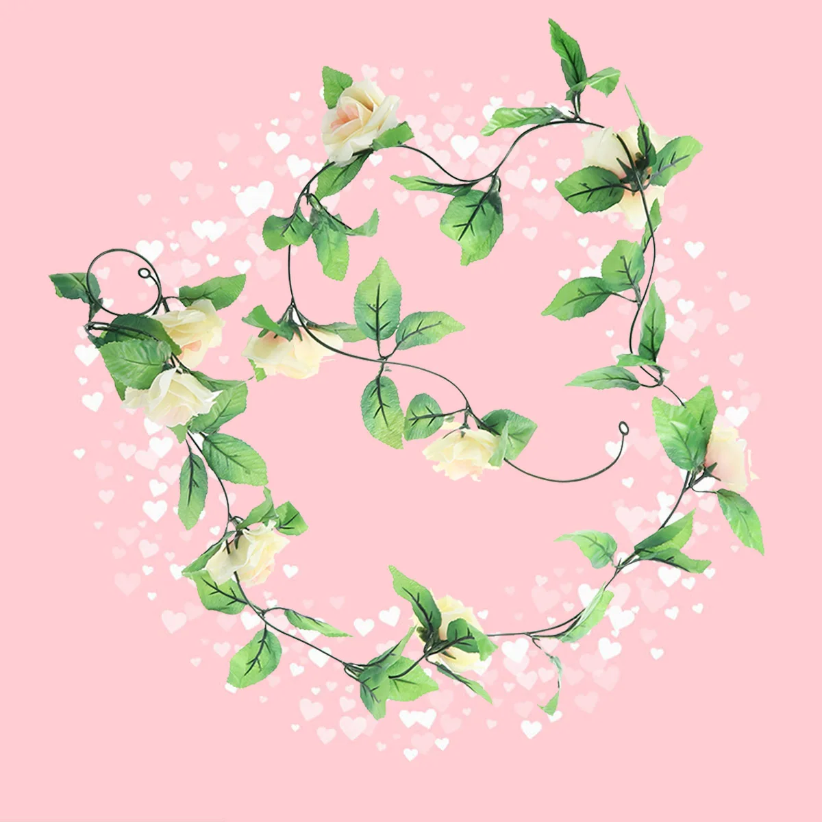 

2.4M Faux Rose Vines Artificial Hanging Vine For Wedding Home Decor Party Decoration Flower Hanging Vine Artificial Flower Vines