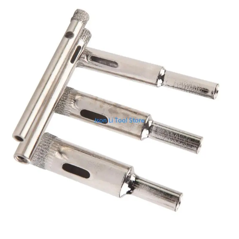 Y08D 5 Pcs 5-12mm Ceramic Hole Drilling Bits for Manual Electric Drill Diamond Hole Drill Bit Set Rust-resistant