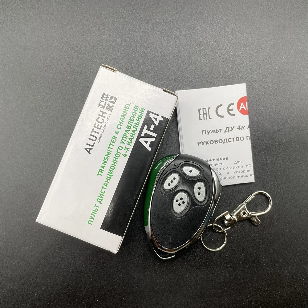 10PCS Alutech AT-4 ASG600 AN-Motors ASG1000 AR-1-500 AnMotors AT 4 Garage Door Remote Control 433MHz Rolling Code Newest