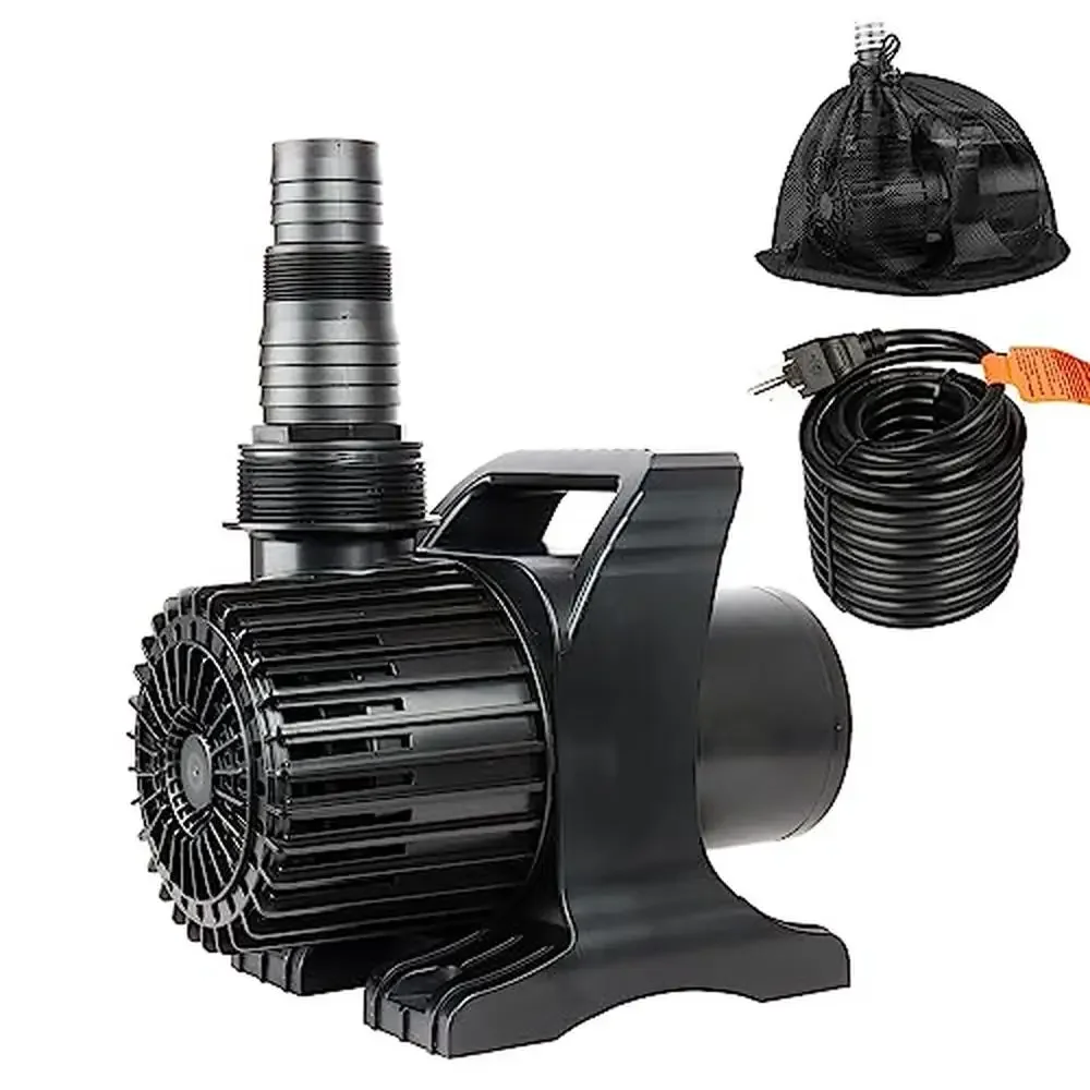 Extra Large 11800gph Pond Waterfall & Koi Fish Fountain Pump Submersible Quiet & Powerful Versatile Outdoor Garden Pump IPX8