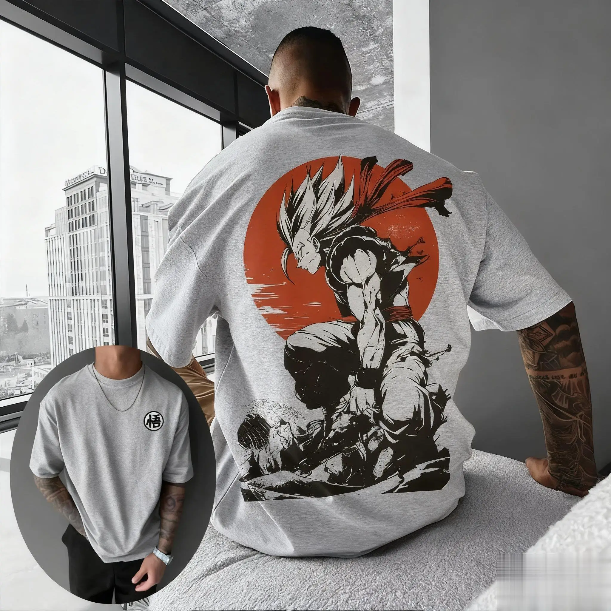 Unisex Dragon Ball Z Anime Übergroße Grafik T-shirt Männer Frauen Kurzarm T Sommer Mode Casual TopStreetwear Y2k Kleidung