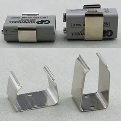 【Made in Korea】1 Piece Stainless Steel 9V Battery Clip Holder For Active Electric Guitar / Bass