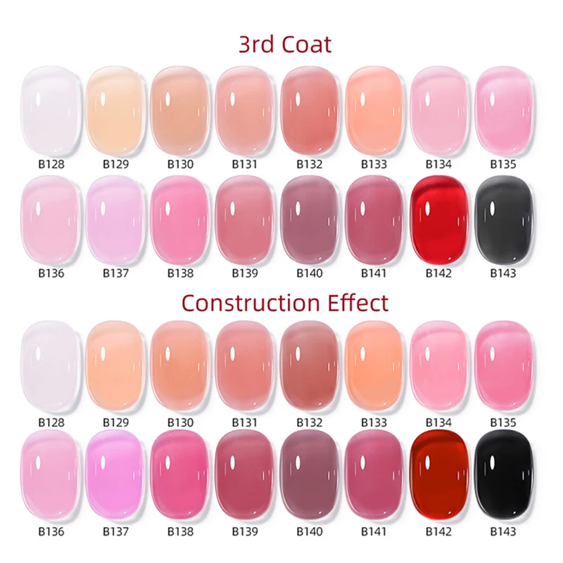 UR SUGAR 7ml 크리스탈 젤리 핑크 고무베이스 젤 누드 화이트 세미 퍼머넌트 UV 건설 젤 바니시 네일 아트 매니큐어 폴란드어