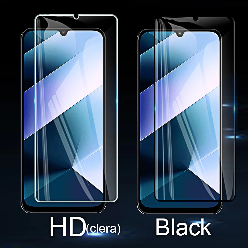 4 قطعة الزجاج المقسى ل Xiaomi Poco C85 4G واقيات الشاشة غطاء كامل طبقة رقيقة واقية ل Poxo Pocco C75 C71 C65 C61 C55 C50