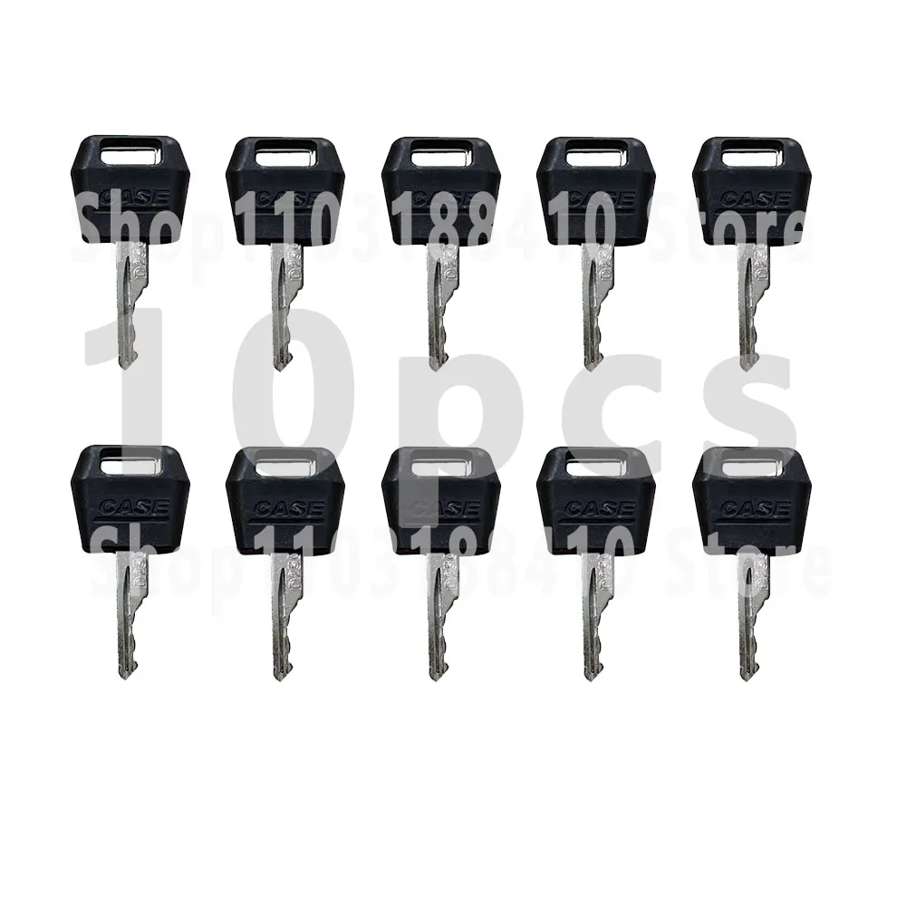 

10 PCS Ignition Keys Fits For Case IH Tractor Dozer Backhoe D250 For Case Excavator