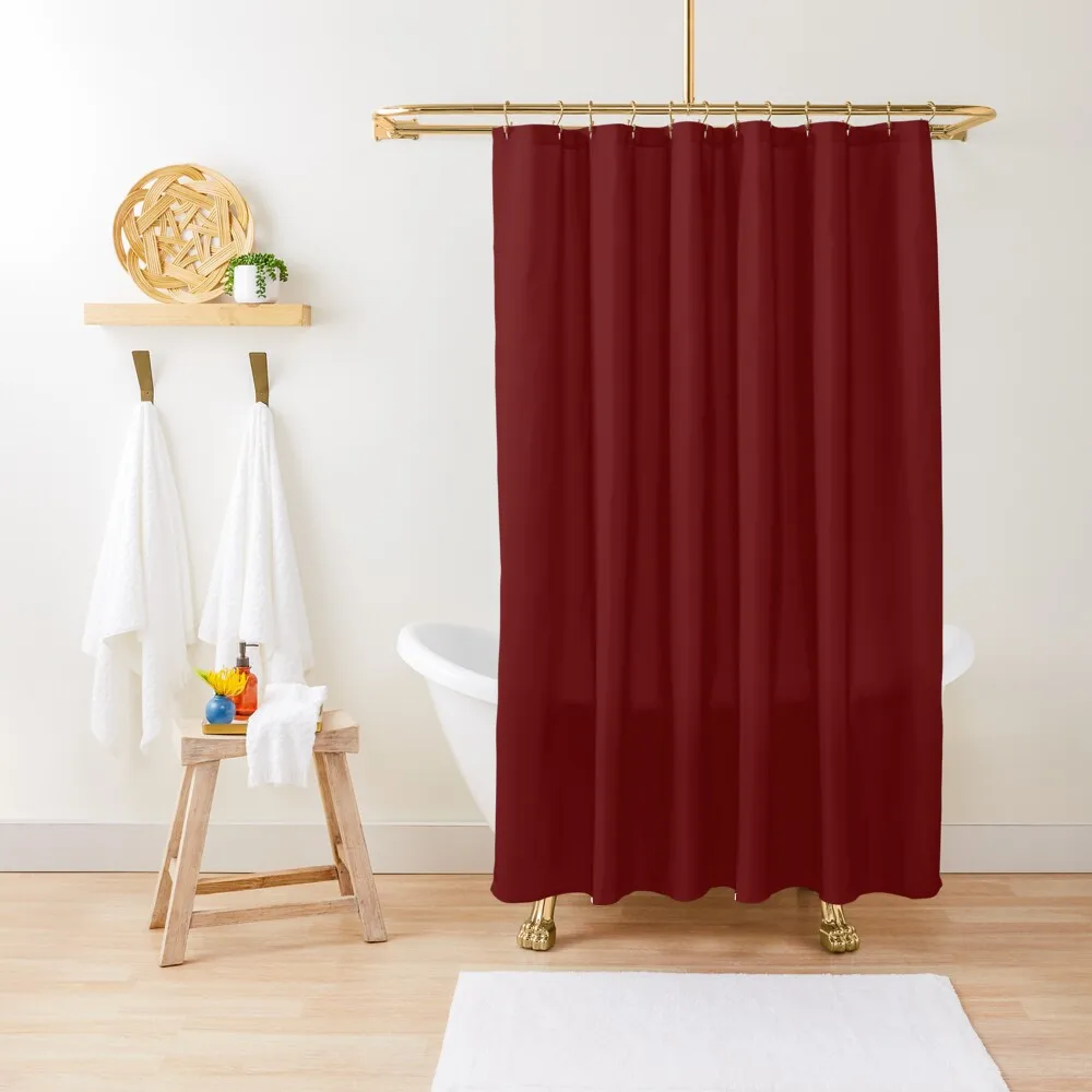 

Solid Colors (Maroon) Shower Curtain For Bathroom Shower Bathroom Deco Curtain