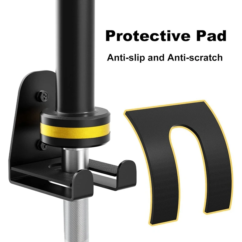 

2PCS Barbell Hanger,Double Hook Garage Gym Bar Wall Rack,Vertical Barbell Mount Rack,Commercial Or Home Gym Accessory