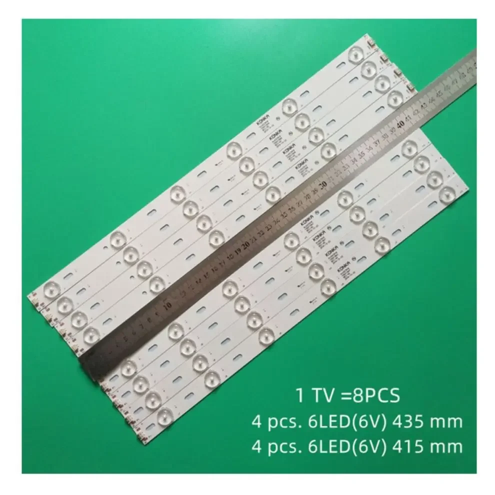 

8pcs LED bar for DNS K42A619 Supra STV-LC42T410FL Konka 42"TV KL42GT618 35017849 35017855 35017848