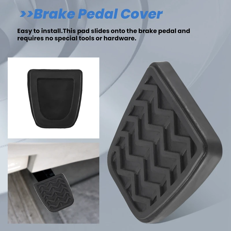 2PCS Clutch Brake Pedal Pad Rubber For Toyota Camry Hilux Vigo KUN 31321-52010,3132152010