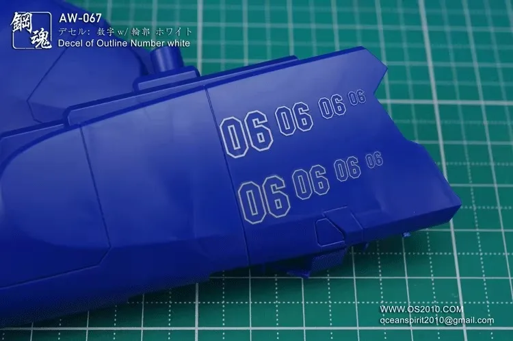 لنماذج عسكرية 4wd MG HG Madworks AW أرقام منزلق المياه الدقيقة ملصق رقمي AW-232 AW-233 AW-234 AW-235 AW062-AW162