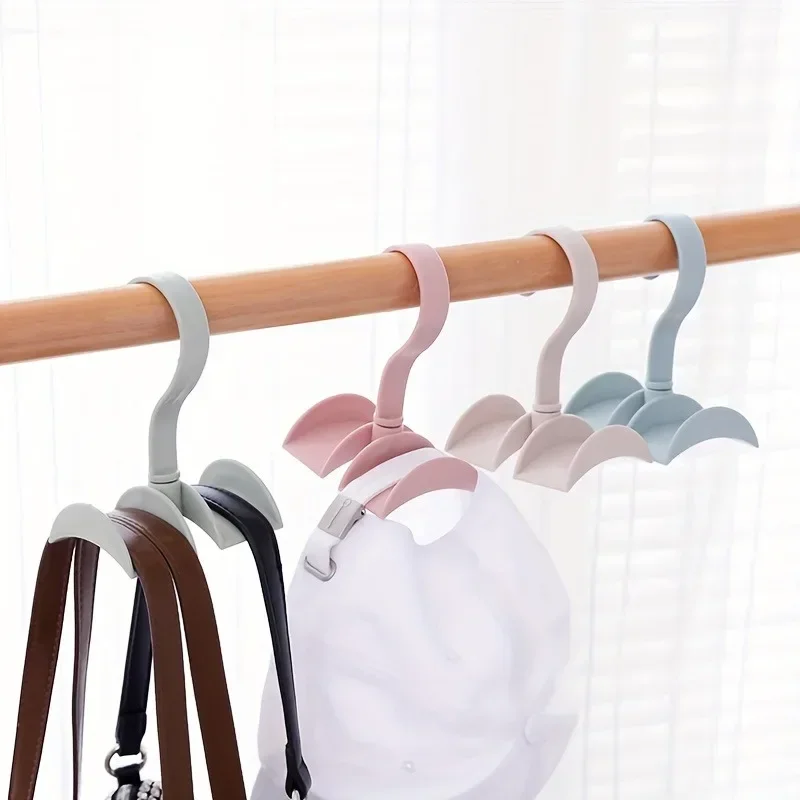 

Multifunctional Bag Hook Storage Rack Rotatable Wardrobe Nail-free Hanging Rack Tie Rack Hanging Bag Rack Hanging For Dorms