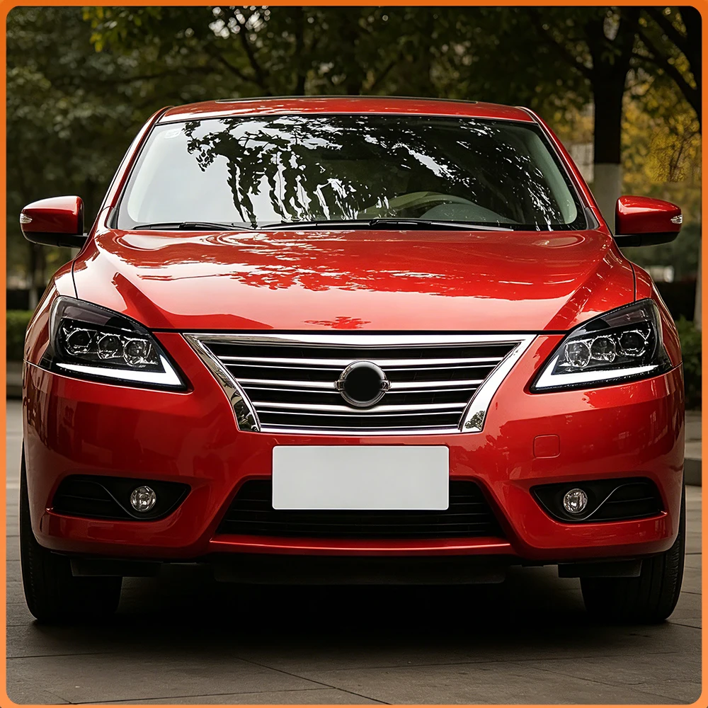 

High Quality LED Car Headlight Assembly Projector Lens Front Lamps Upgrade Plug and Play Accessories For Nissan Sylphy 2012-2015