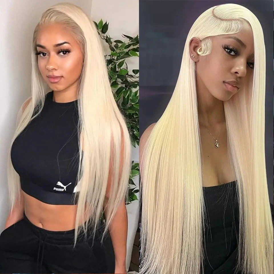 Lumiere HD Transparent 613 Blonde Lace Frontal Human Hair Wigs Brazilian Bone Straight 13x4 Lace Front Human Hair Wigs For Women