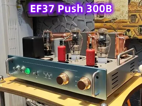 

EF37 Push 300B single-ended tube amplifier, output power: 8W, lively sound, strong vocal/mid-range sound, thick and warm sound