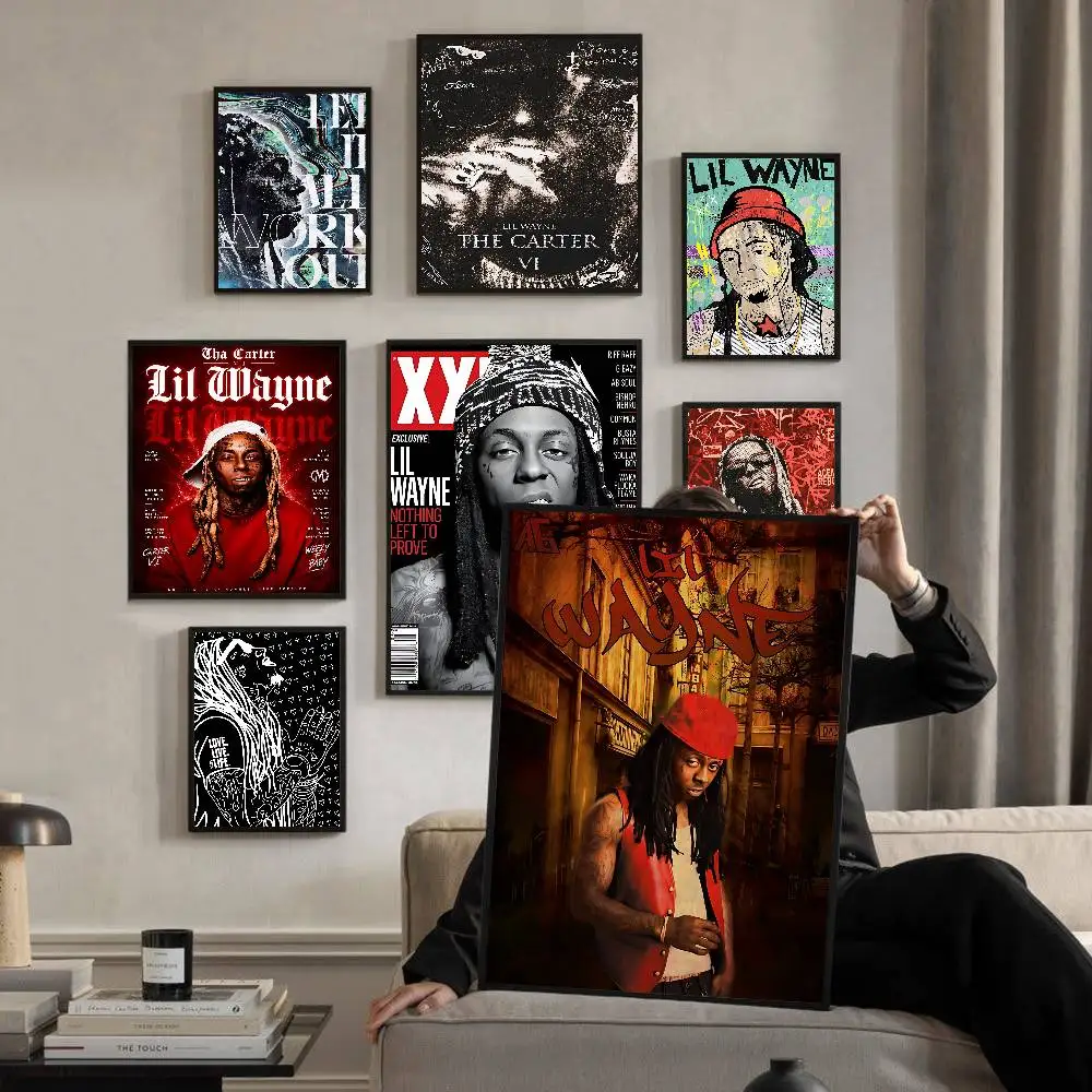 Hip Hop Rapper Lil Wayne Tha Carter Whitepaper Poster HD Quality Poster Wall Art Painting Study Room Wall Decor