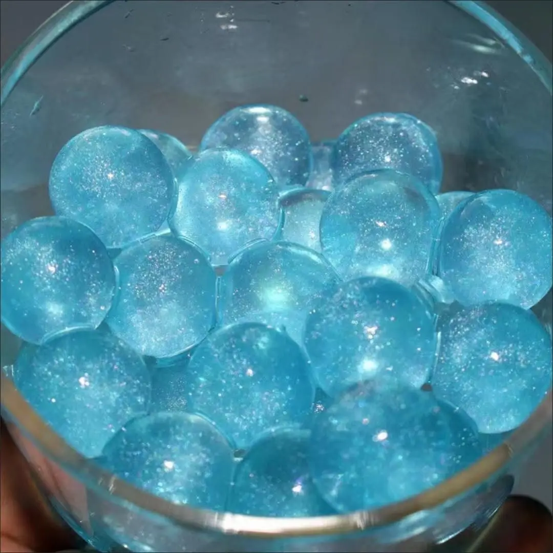 Shiny Water Beads Gel Glitter Pearl Shaped Crystal Soil Growing in Water Ball Magic Big Beads Wedding DIY Plants Decorations