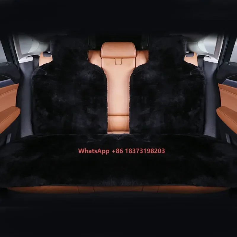 

Top Quality Australian Lamb Fur Car Cushion Sleek Comfortable Car Seat Cover Suit for 99% Models