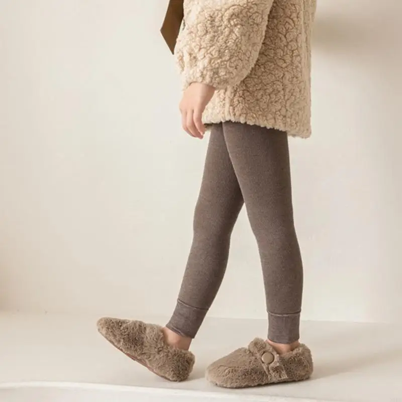 

N1HB Fleece Lined Girl Leggings Stretchy Stockings Pantyhose Warm Comfortable Tights