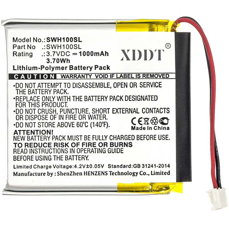 1000mAh Battery LIS1662HNPC for Sony WH-1000xM3, WH-1000XM4, WH-CH710N/B, WH-XB900, WH-XB900N 1588-0911  LIS1662HNPC SM-03