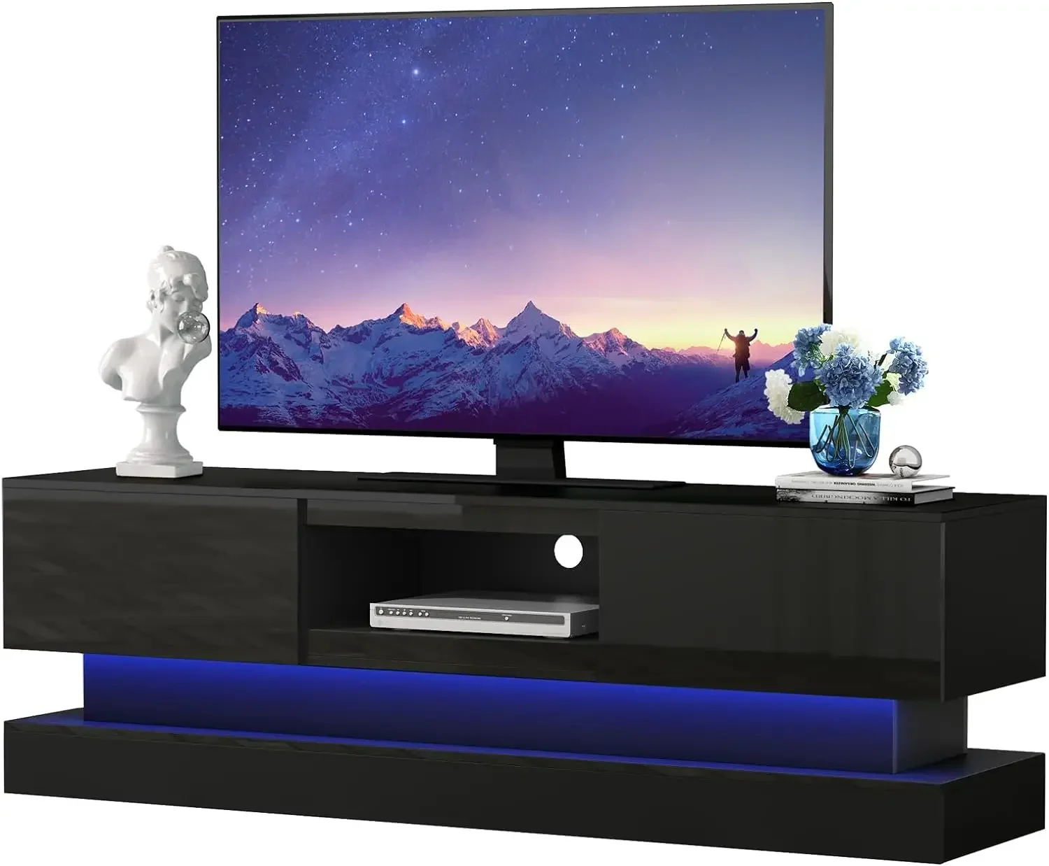 

TV Stands with Led Lights and Storage Drawers for 65 70 Inch TVs - Media Console Entertainment Center for Living Room, Bedroom