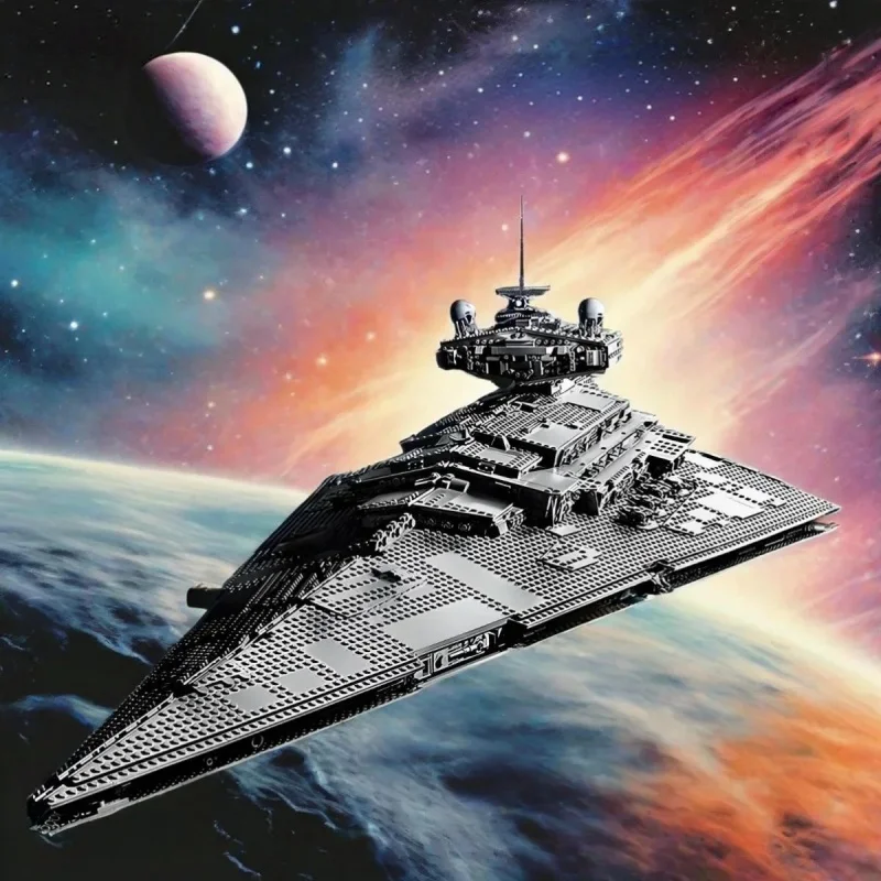 2026 New Space Battle Series 4784PCS Star Interstellar Conflict Destroyer Building Blocks Model Bricks Toys Birthday Gifts view 6