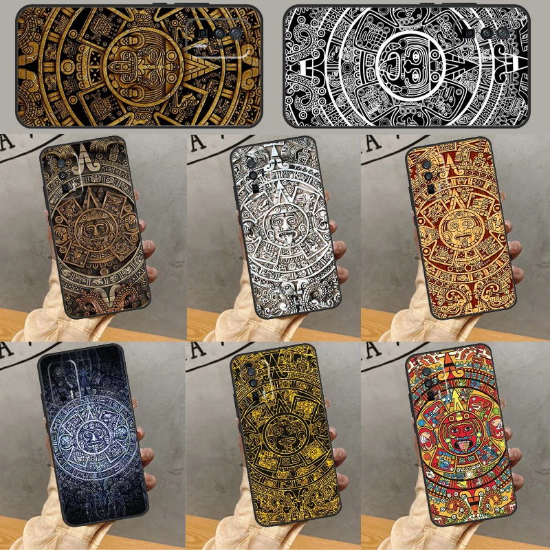 Mayan Calendar Case For POCO F5 Pro X5 X3 M5s C40 F3 F4 X4 GT Cover For Xiaomi 13 12 Lite 11T 12T Pro 12X