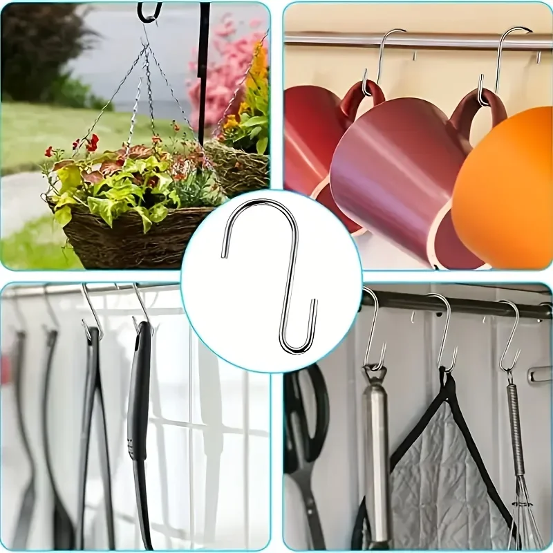 Heavy-duty door hanging plant hooks, garden hanging bracket hooks, suitable for indoor and outdoor plant hanging, bird feeders image 5