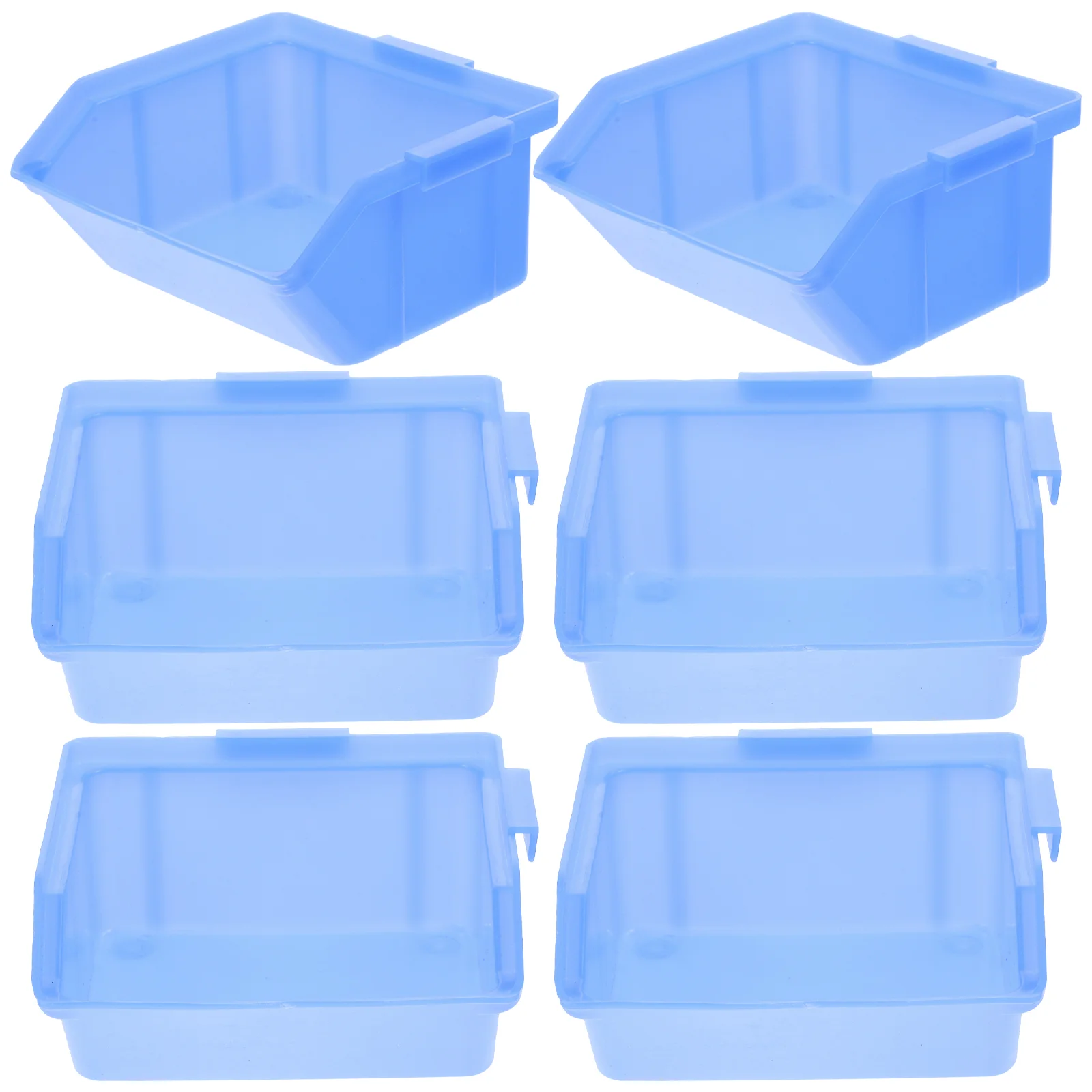 

6pcs PP Plastic Hardware Accessories Classification Storage Bins Stackable Tool ganizer Boxes for Workshop Home Office